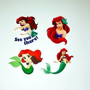 🟢Princess Vinyl Decal Stickers--The Little Mermaid Ariel